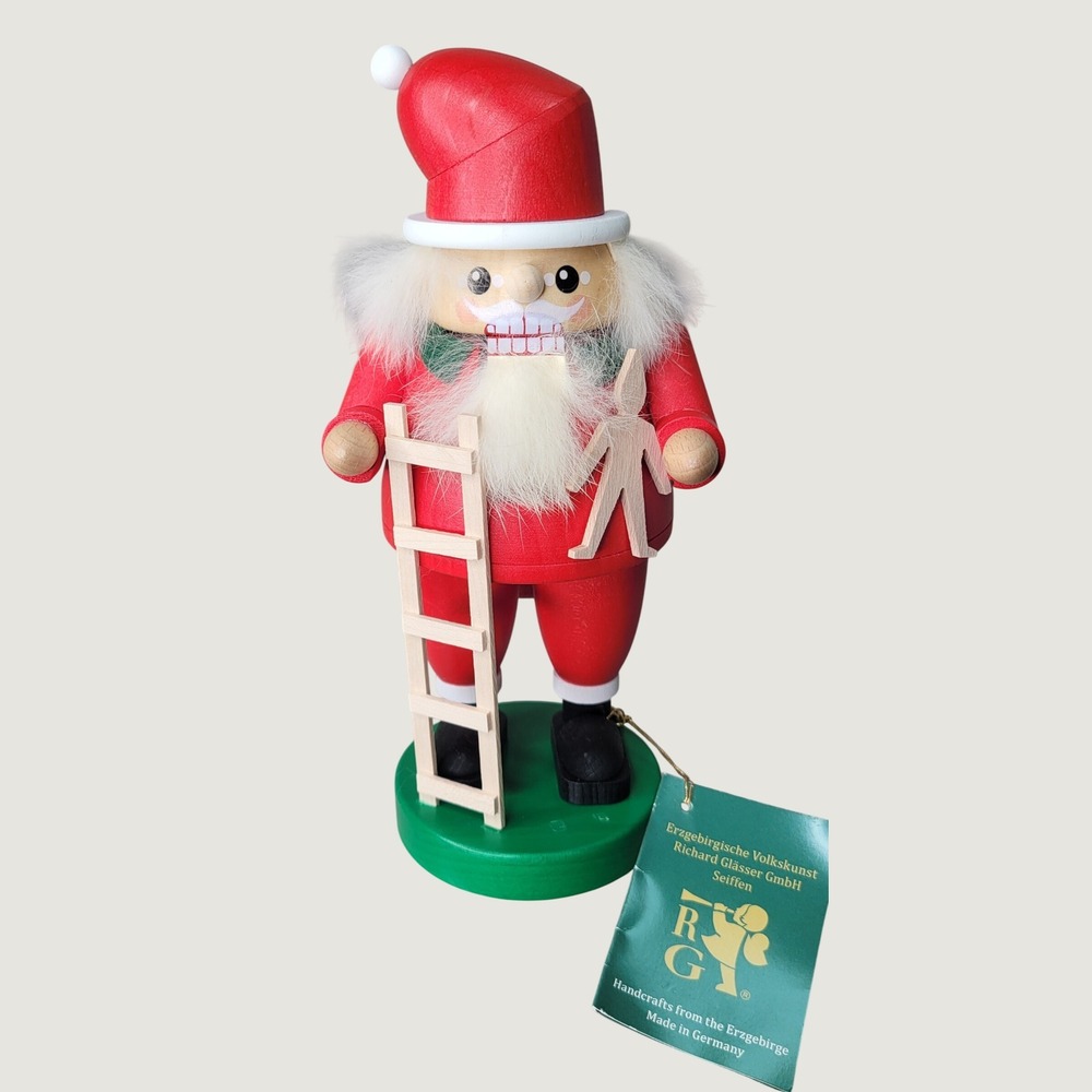 Richard Glasser Seiffen German Santa Nutcracker Erzgebirge Wooden Holiday Decor